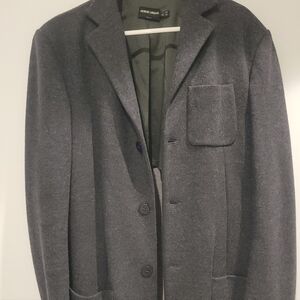 Giorgio Armani mens gray coat size 38